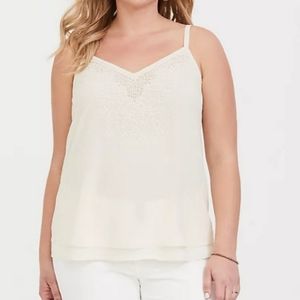Ivory Double Layer Swing Cami